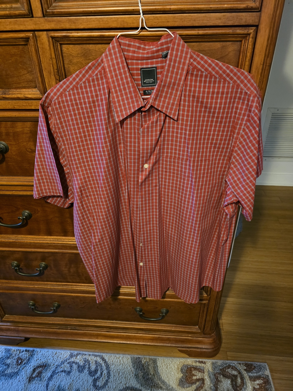 Arrow Red Check Short-Sleeve Button-Down Shirt
